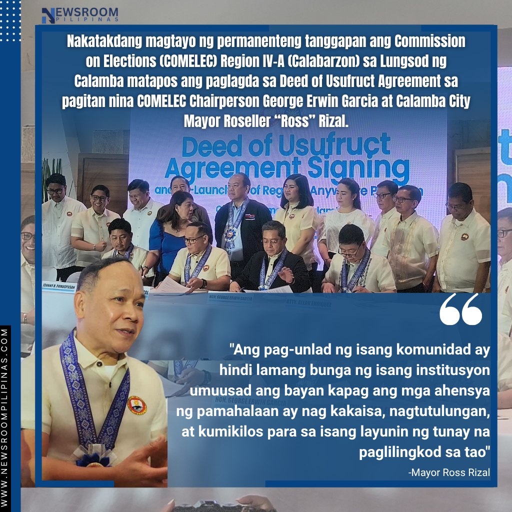 𝗖𝗢𝗠𝗘𝗟𝗘𝗖 𝗠𝗮𝗴𝘁𝗮𝘁𝗮𝘆𝗼 𝗻𝗴 𝗣𝗲𝗿𝗺𝗮𝗻𝗲𝗻𝘁𝗲𝗻𝗴 𝗧𝗮𝗻𝗴𝗴𝗮𝗽𝗮𝗻 𝗻𝗴 𝗖𝗮𝗹𝗮𝗯𝗮𝗿𝘇𝗼𝗻 𝘀𝗮 𝗟𝘂𝗻𝗴𝘀𝗼𝗱 𝗻𝗴 𝗖𝗮𝗹𝗮𝗺𝗯𝗮 𝗢𝗸𝘁𝘂𝗯𝗿𝗲 30, 2025 | 𝗖𝗮𝗹𝗮𝗺𝗯𝗮 𝗖𝗶𝘁𝘆, 𝗟𝗮𝗴𝘂𝗻𝗮