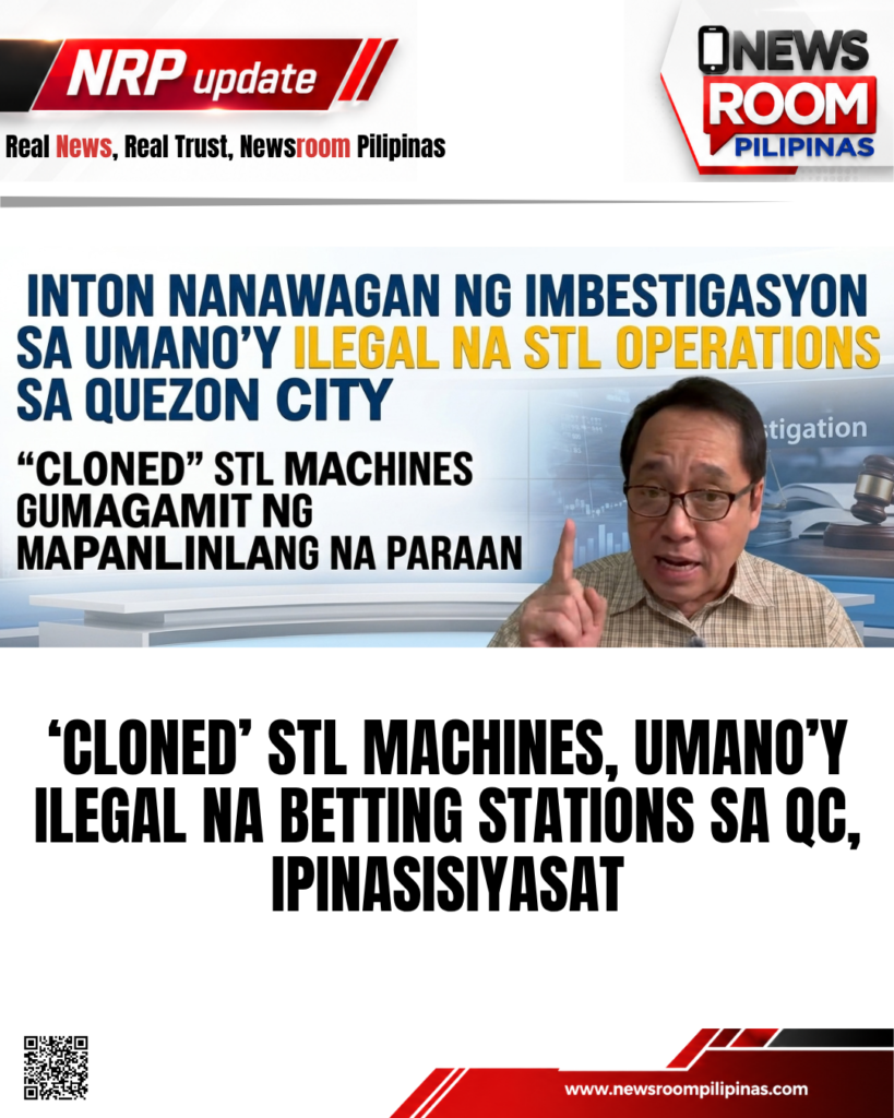 ATTY. INTON, NANAWAGAN NG MASUSING IMBESTIGASYON SA UMANO’Y UNAUTHORIZED STL SA QC