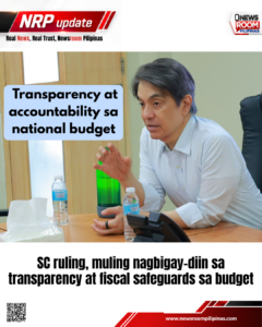 Tiangco: SC ruling, nagpapatibay sa panawagan para sa transparency sa national budget